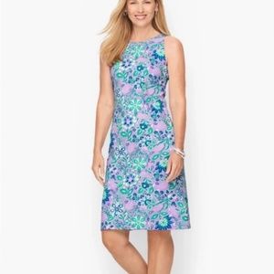 EUC Talbots Floral Jersey Material Sleeveless Dress